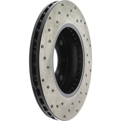 StopTech Sport Cryo Cross Drilled Brake Rotor; Front Left