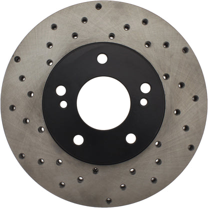 StopTech Sport Cryo Cross Drilled Brake Rotor; Rear Right