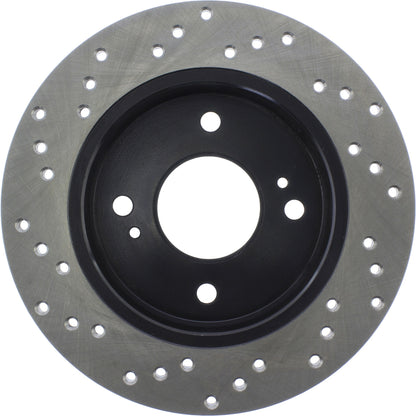 StopTech Sport Cryo Cross Drilled Brake Rotor; Front Left