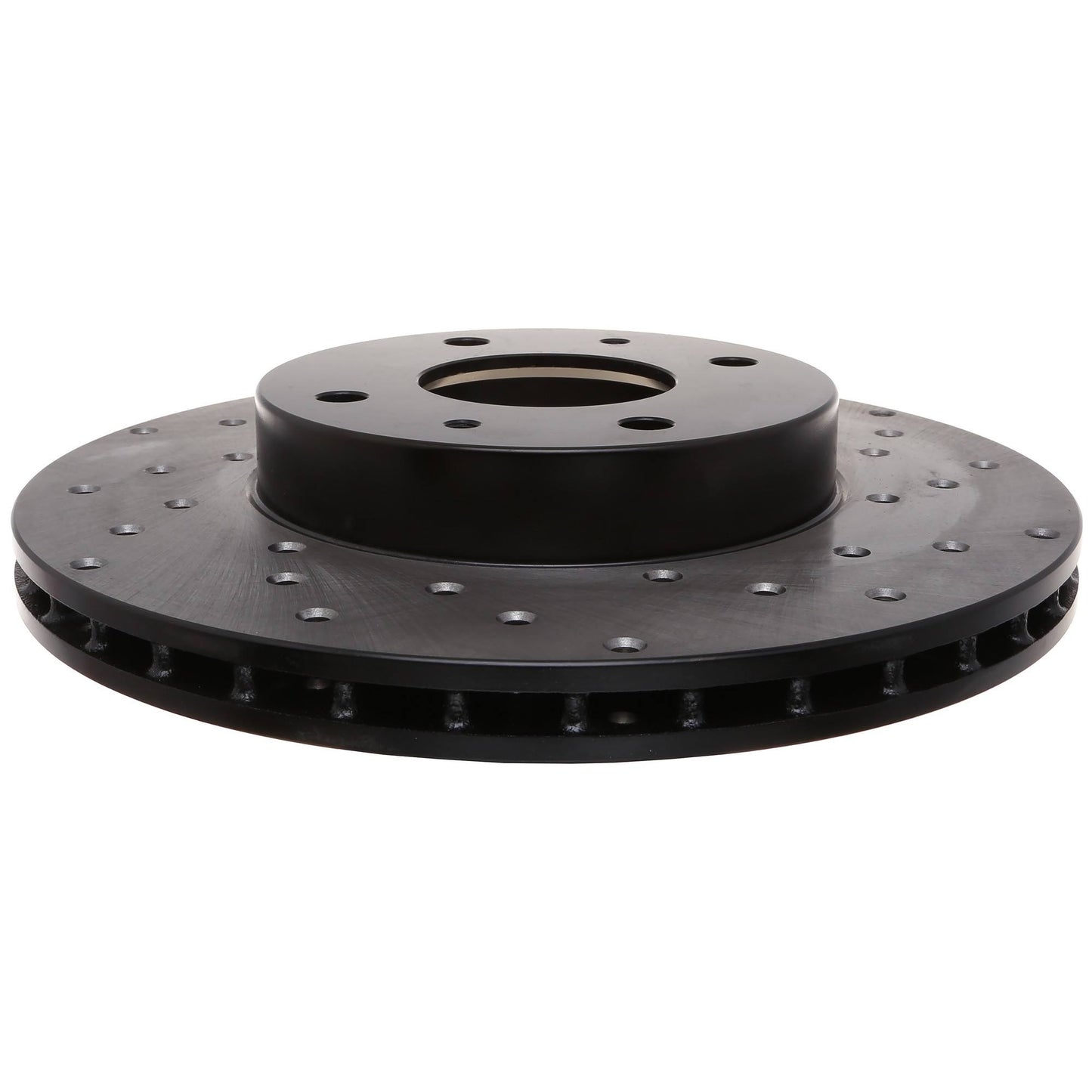 StopTech Sport Cross Drilled Brake Rotor; Front Left