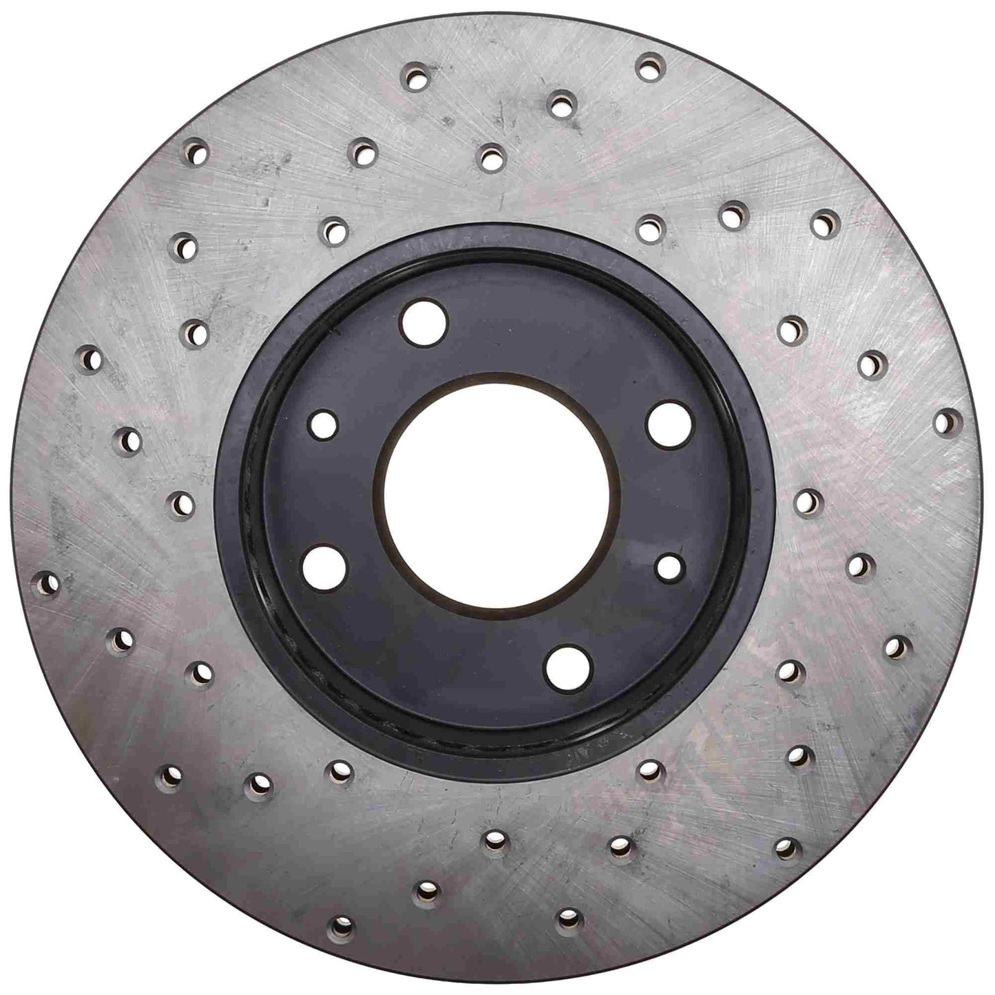 StopTech Sport Cross Drilled Brake Rotor; Front Left