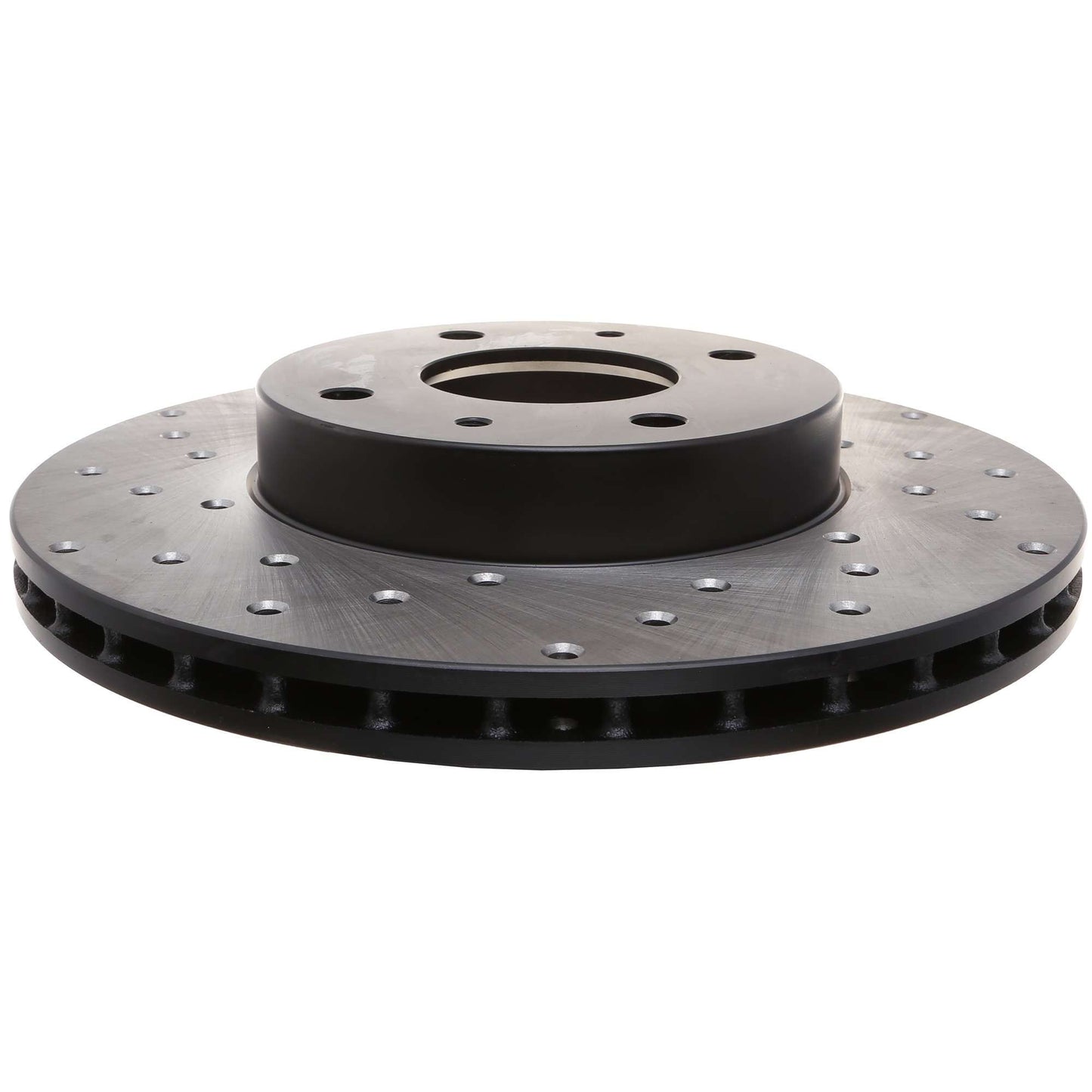 StopTech Sport Cross Drilled Brake Rotor; Front Right