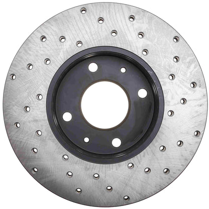 StopTech Sport Cross Drilled Brake Rotor; Front Right
