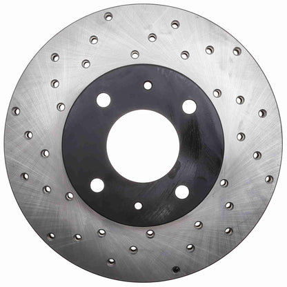 StopTech Sport Cross Drilled Brake Rotor; Front Right