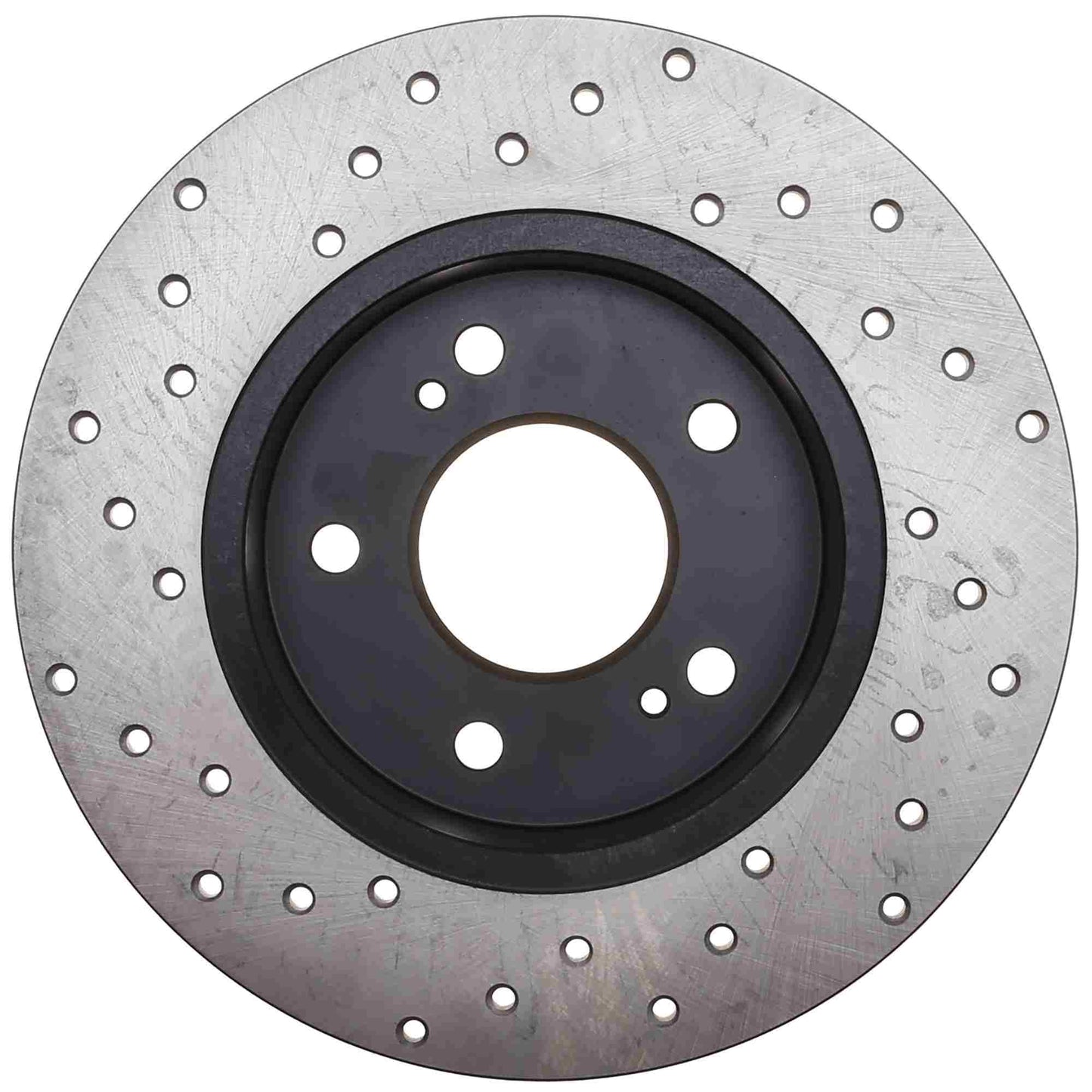 StopTech Sport Cross Drilled Brake Rotor; Rear Left