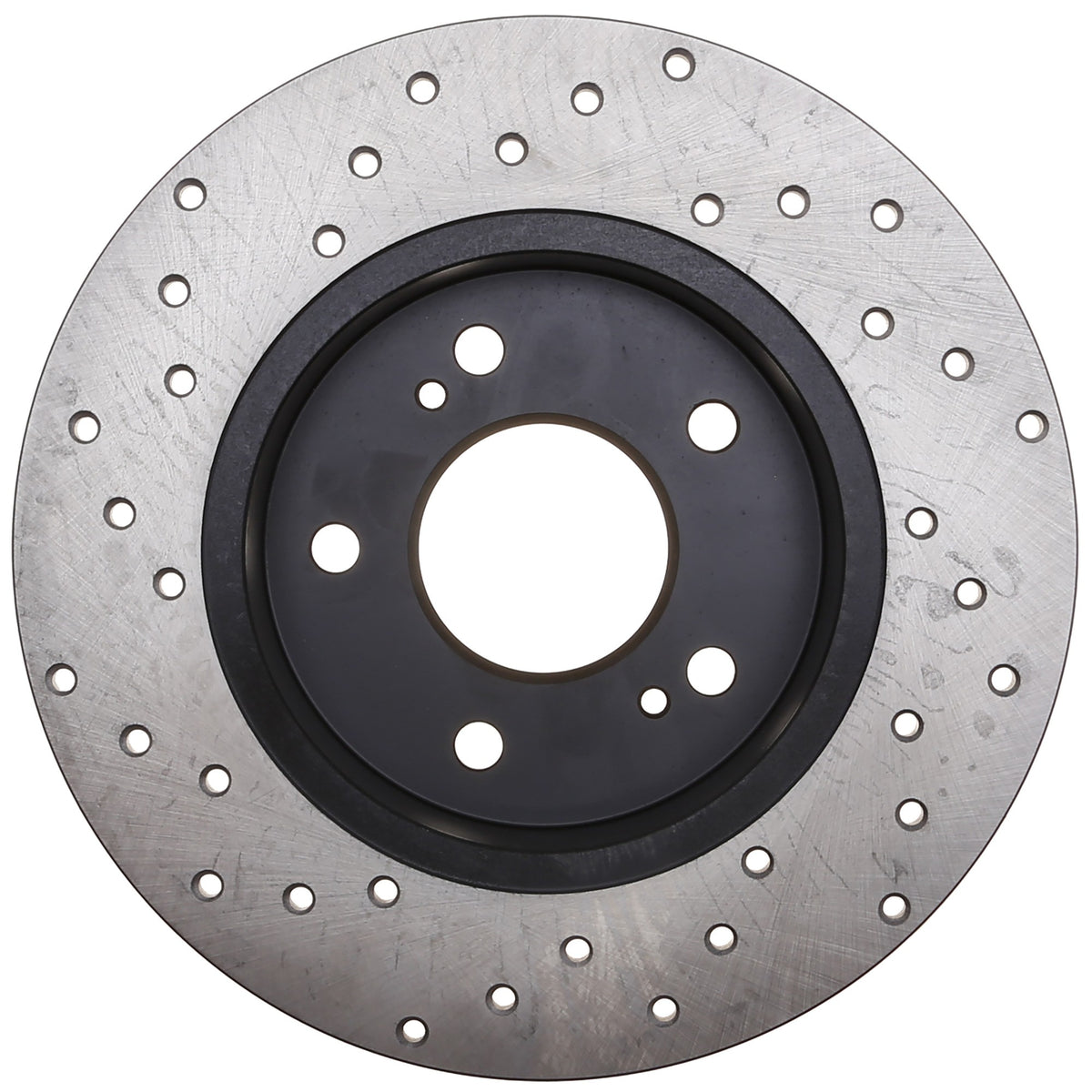 StopTech Sport Cross Drilled Brake Rotor; Rear Left