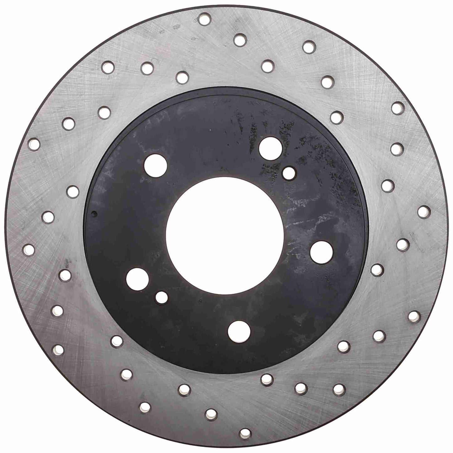 StopTech Sport Cross Drilled Brake Rotor; Rear Left