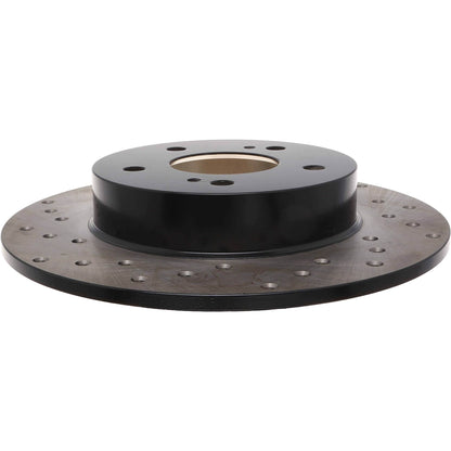 StopTech Sport Cross Drilled Brake Rotor; Rear Right
