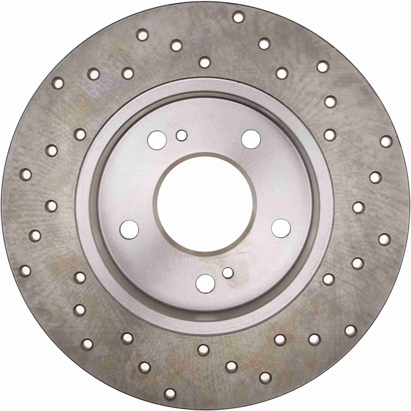 StopTech Sport Cross Drilled Brake Rotor; Rear Right