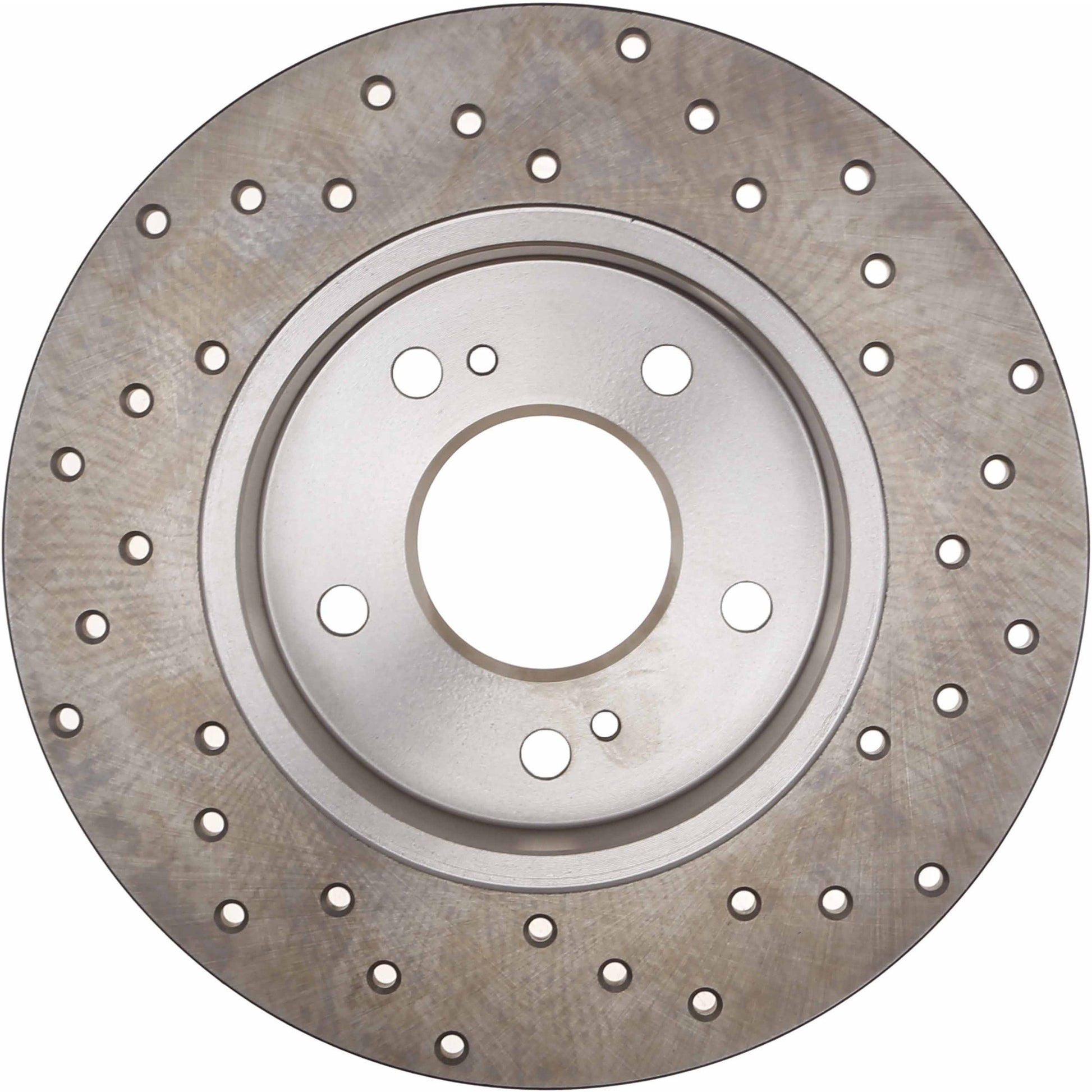 StopTech Sport Cross Drilled Brake Rotor; Rear Right