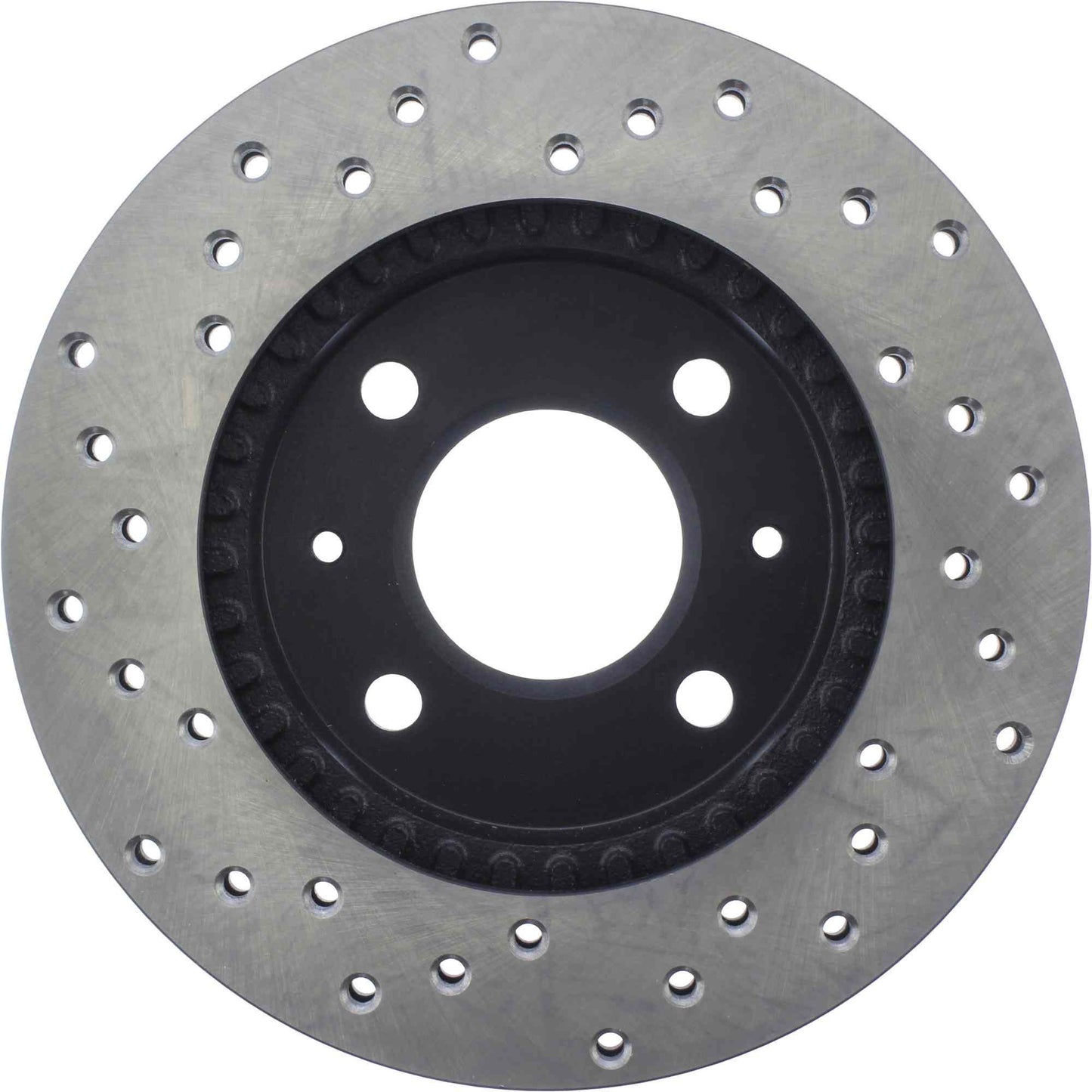 StopTech Sport Cross Drilled Brake Rotor; Front Left