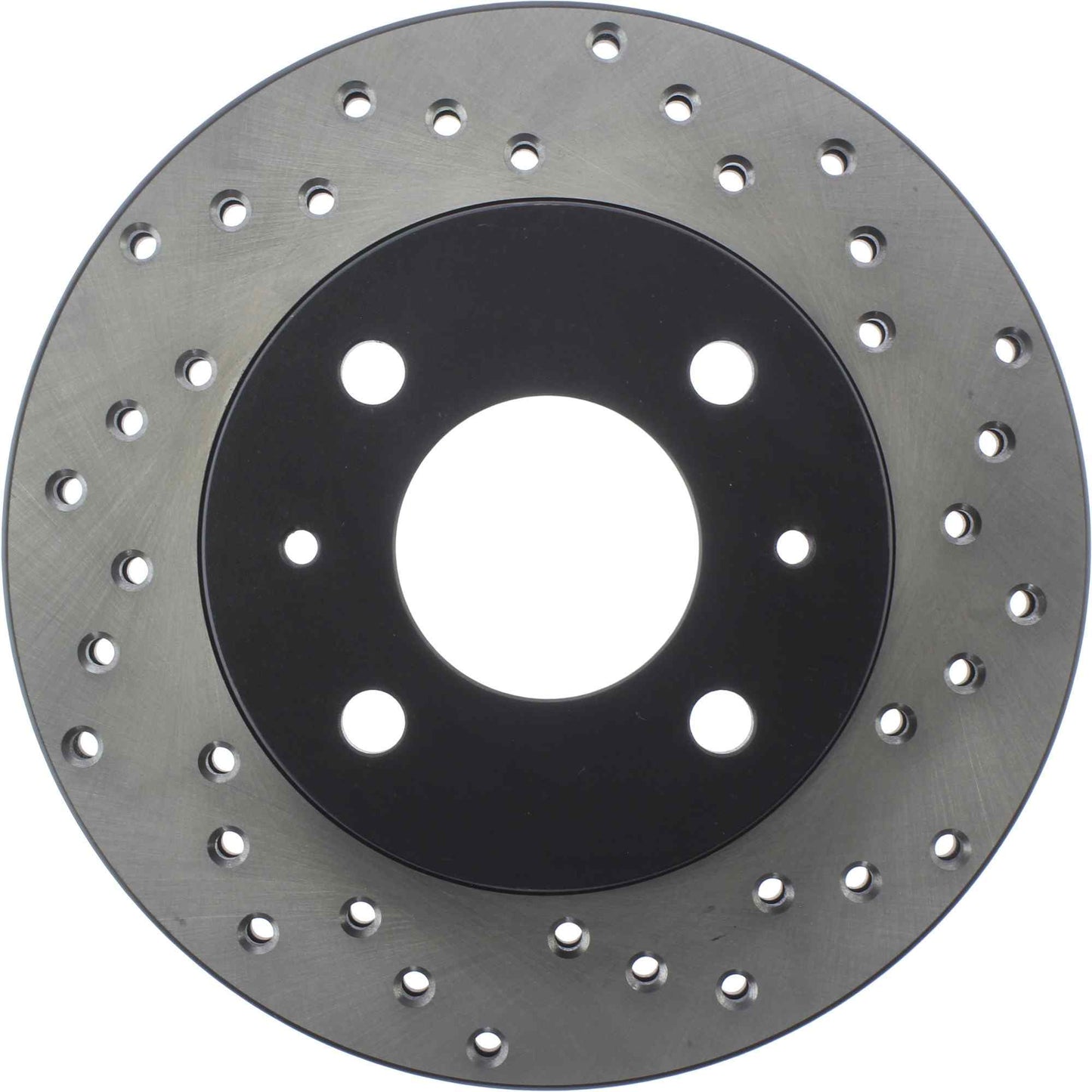 StopTech Sport Cross Drilled Brake Rotor; Front Left