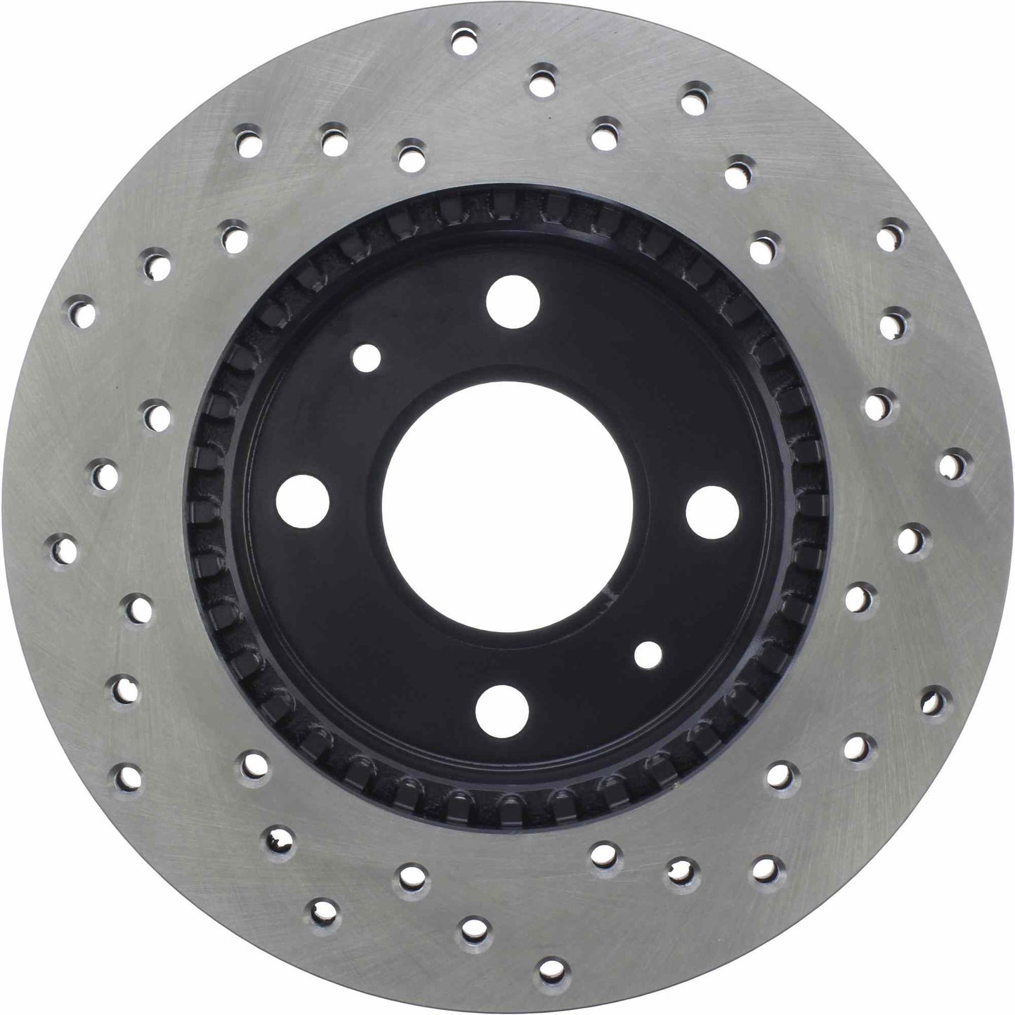 StopTech Sport Cross Drilled Brake Rotor; Front Right
