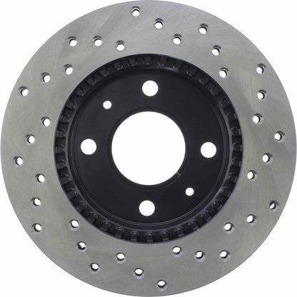 StopTech Sport Cross Drilled Brake Rotor; Front Right
