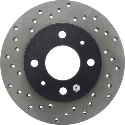 StopTech Sport Cross Drilled Brake Rotor; Front Right