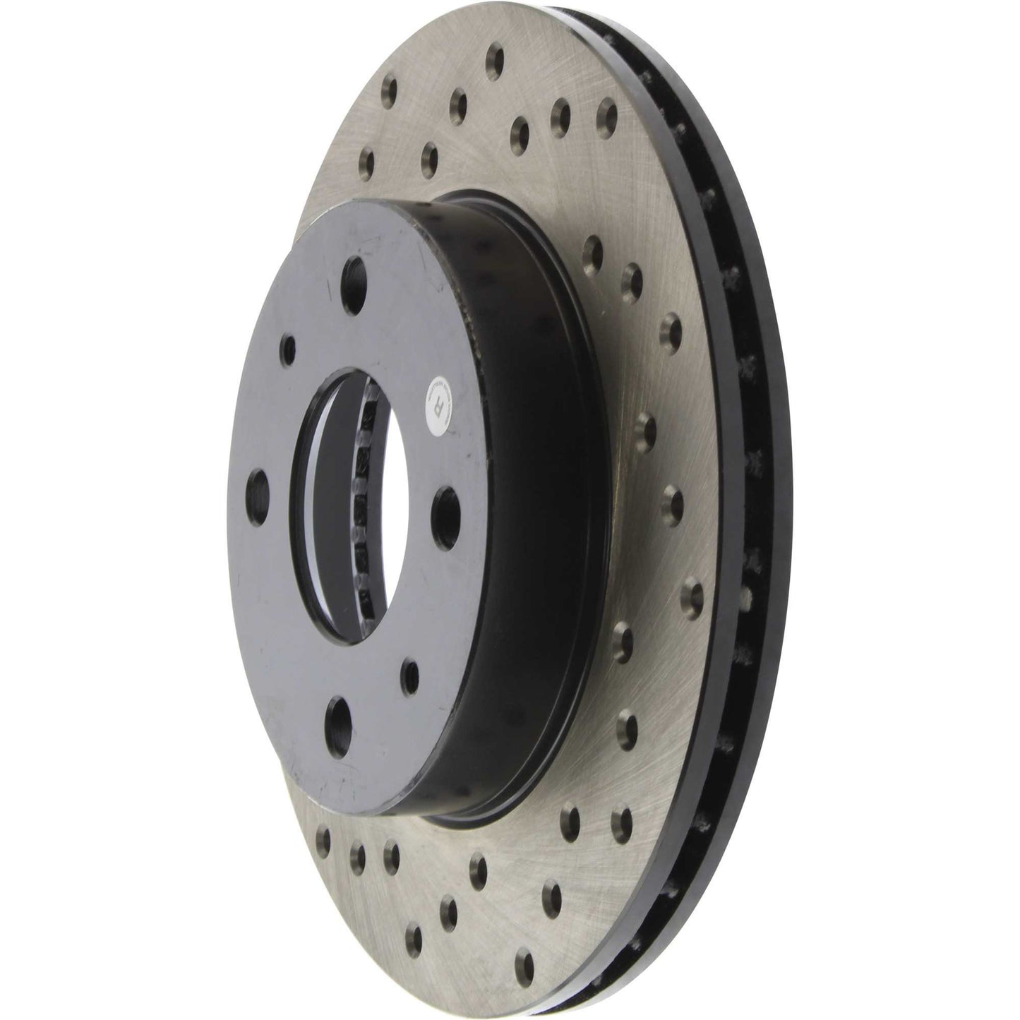 StopTech Sport Cross Drilled Brake Rotor; Front Right