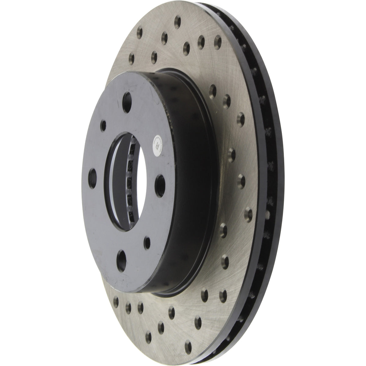 StopTech Sport Cross Drilled Brake Rotor; Front Right