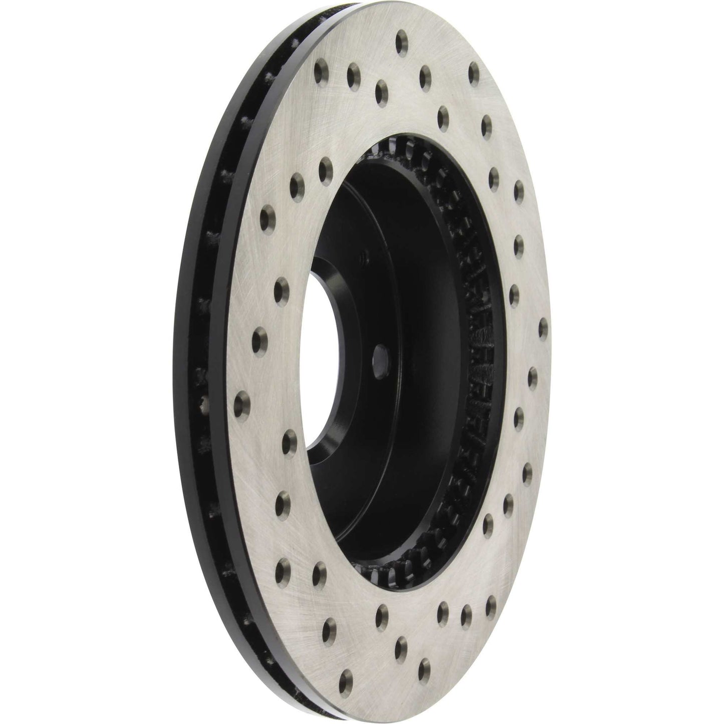 StopTech Sport Cross Drilled Brake Rotor; Front Right