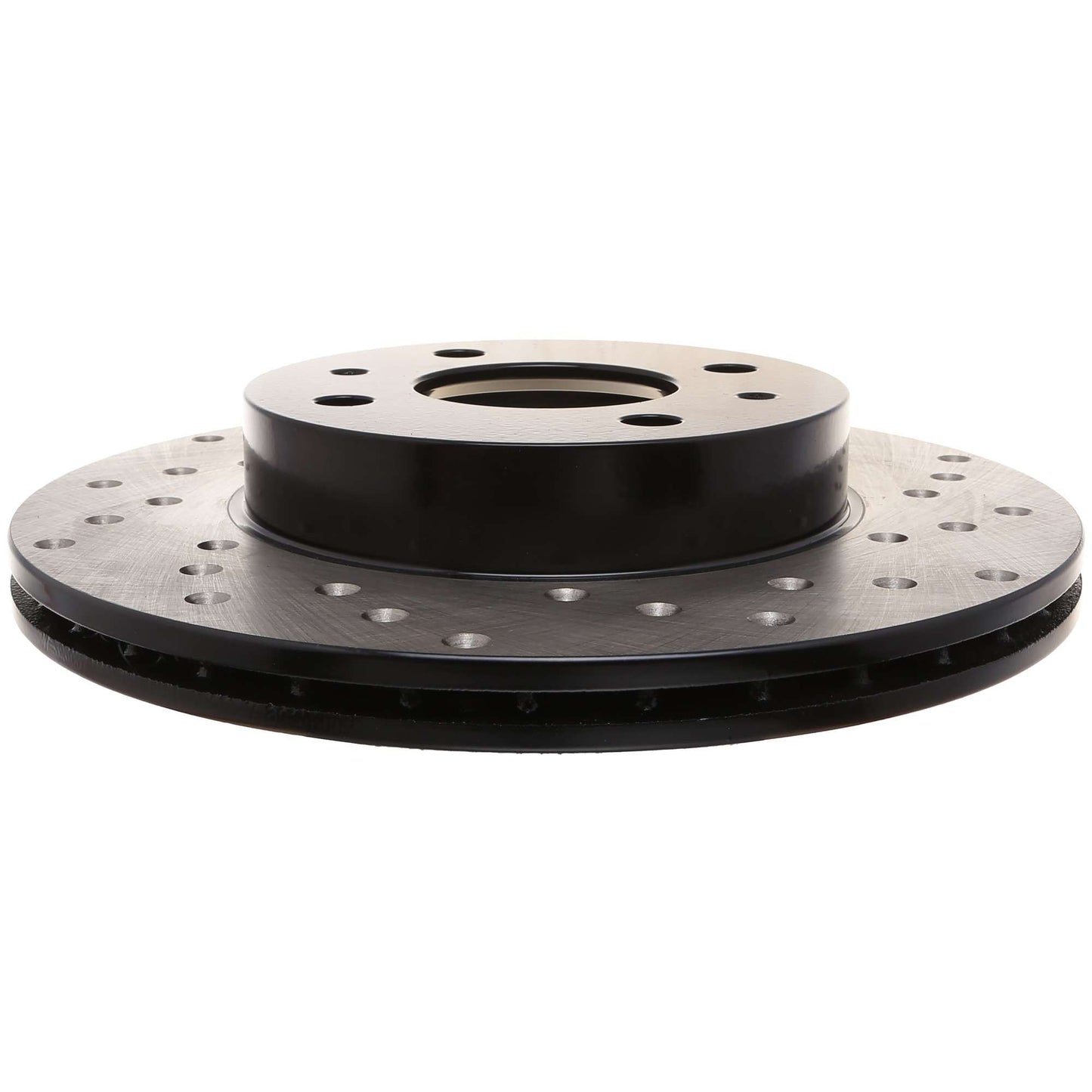 StopTech Sport Cross Drilled Brake Rotor; Front Left