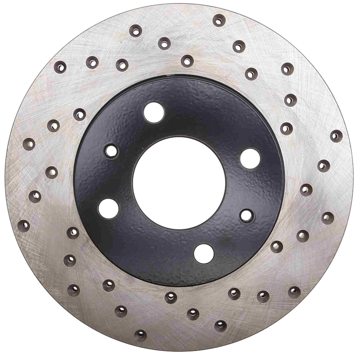 StopTech Sport Cross Drilled Brake Rotor; Front Left