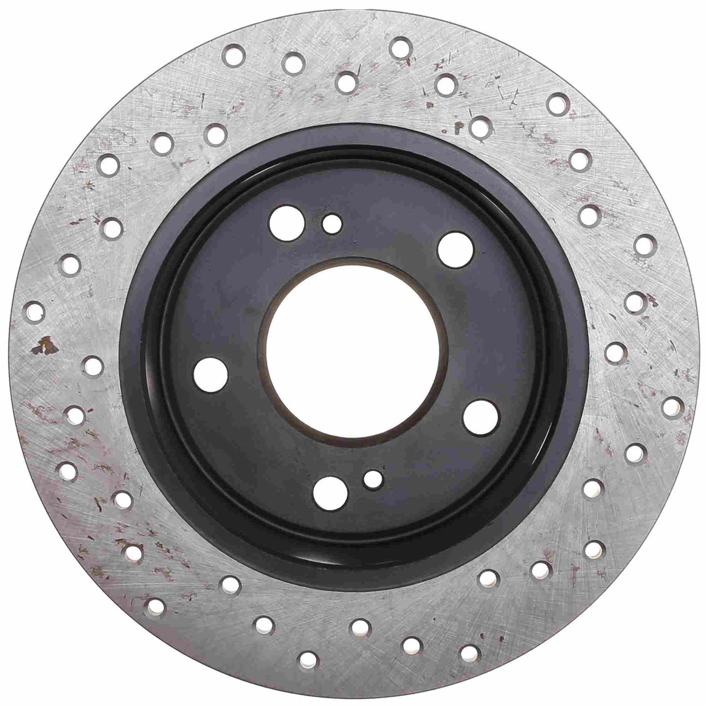 StopTech Sport Cross Drilled Brake Rotor; Rear Right