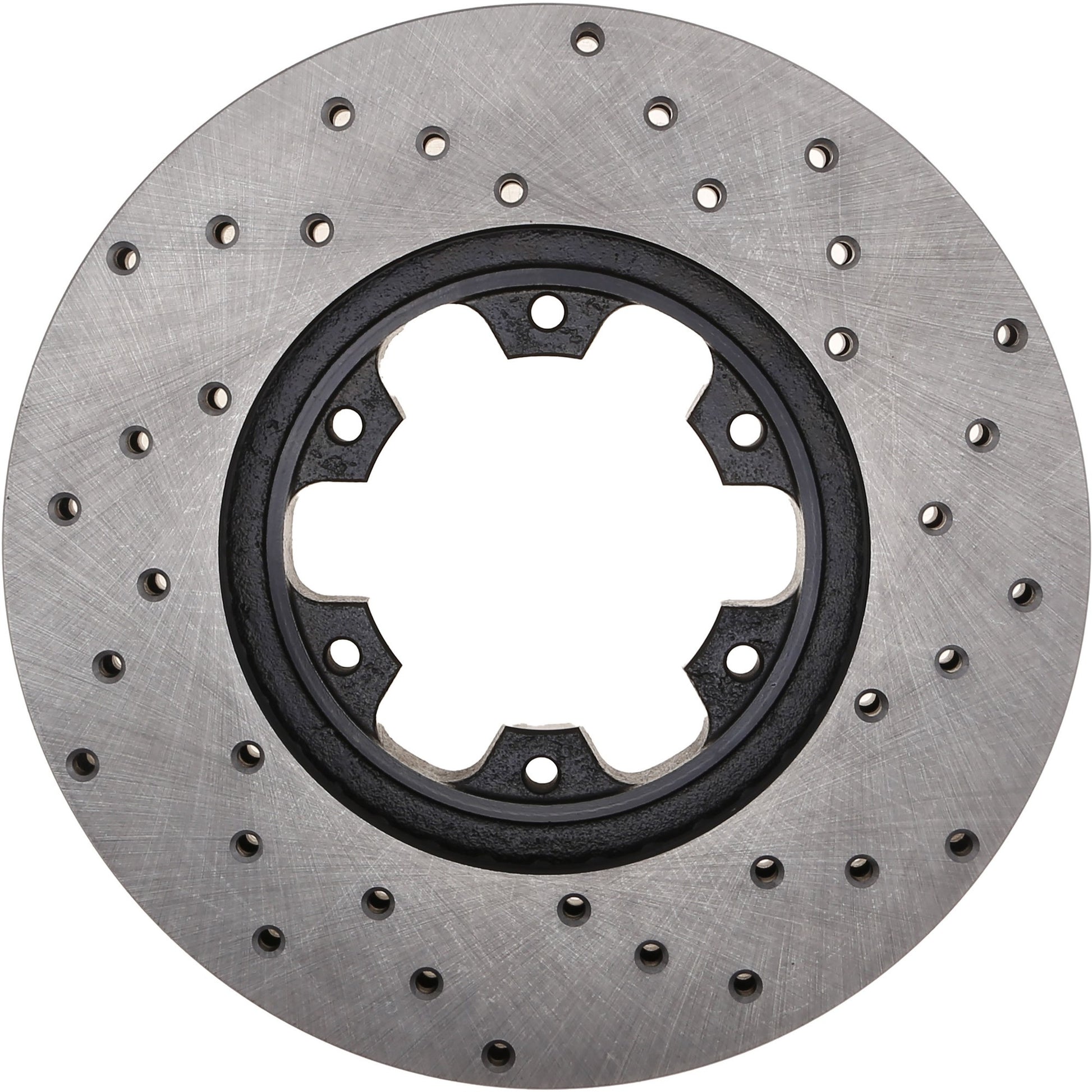StopTech Sport Cross Drilled Brake Rotor; Front Right