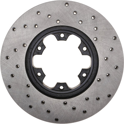 StopTech Sport Cross Drilled Brake Rotor; Front Right