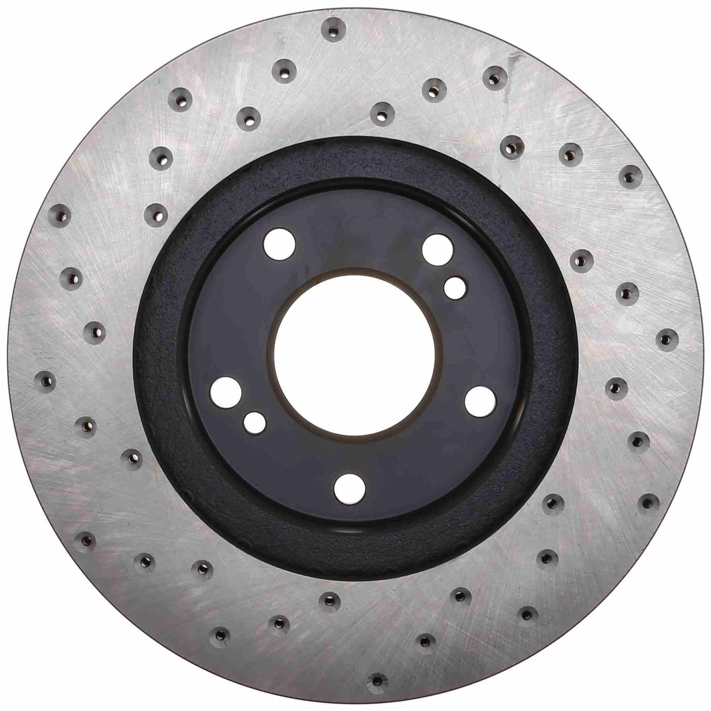 StopTech Sport Cross Drilled Brake Rotor; Front Left