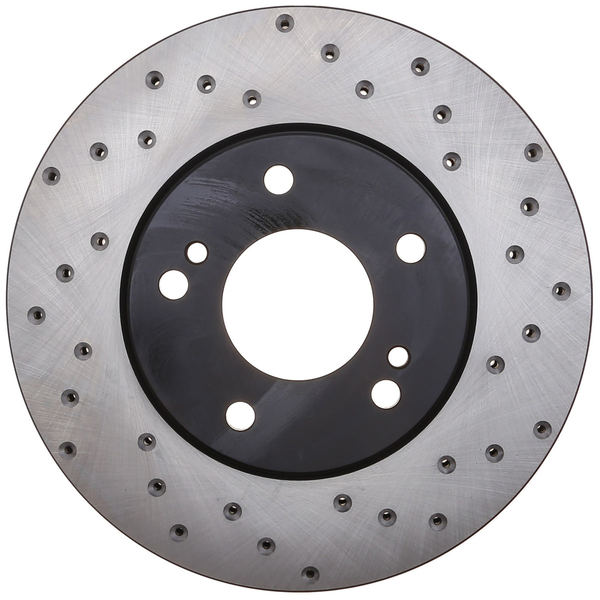 StopTech Sport Cross Drilled Brake Rotor; Front Left