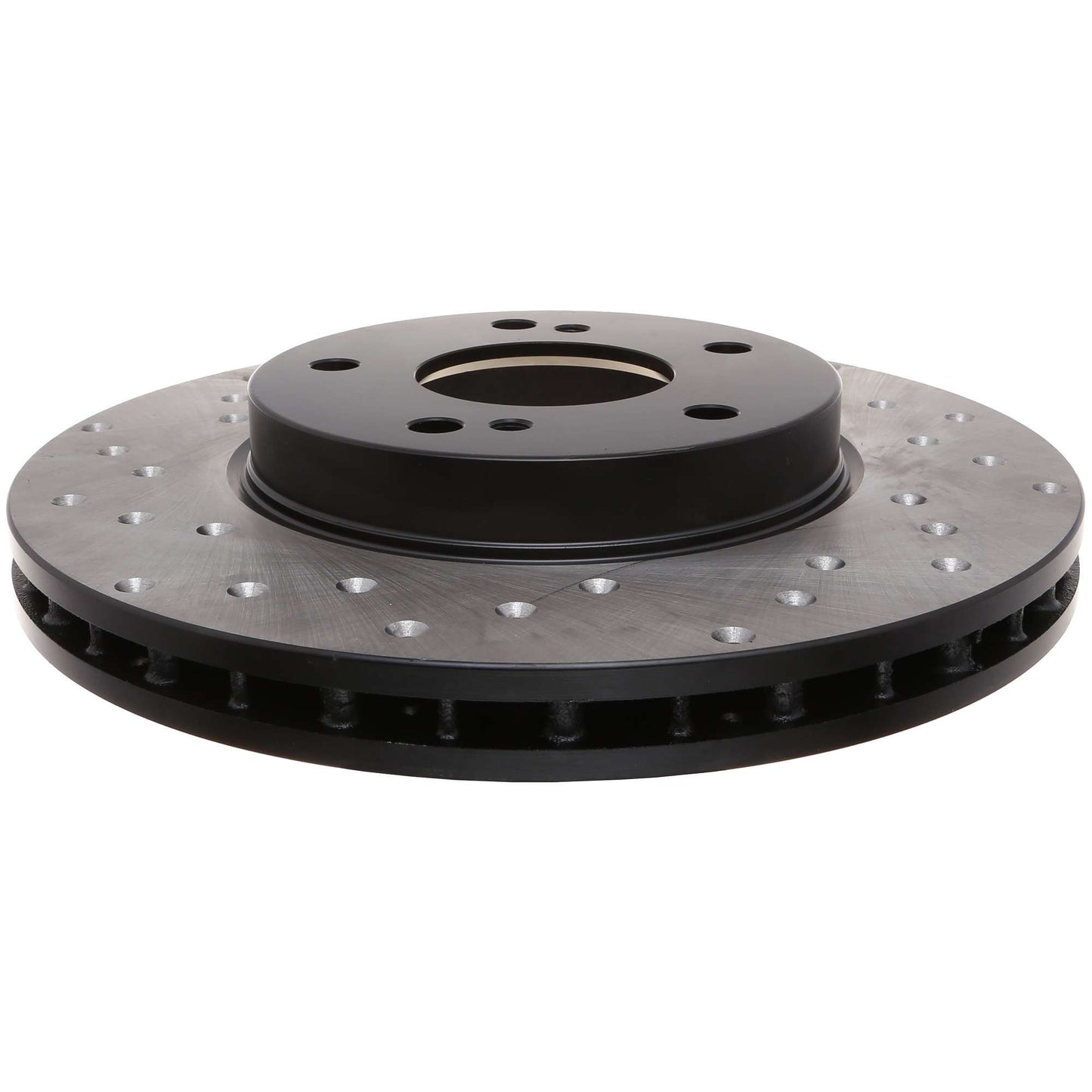 StopTech Sport Cross Drilled Brake Rotor; Front Right