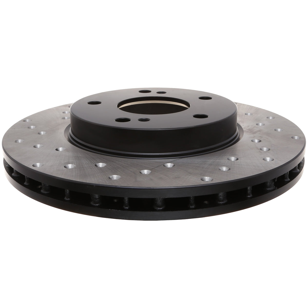 StopTech Sport Cross Drilled Brake Rotor; Front Right
