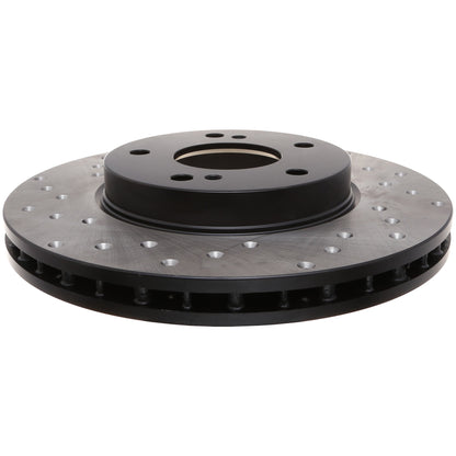StopTech Sport Cross Drilled Brake Rotor; Front Right