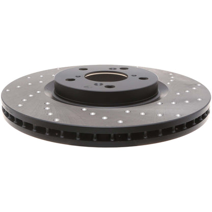 StopTech Sport Cryo Cross Drilled Brake Rotor; Front Left