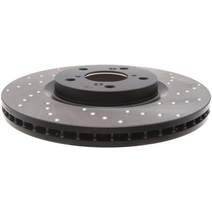 StopTech Sport Cryo Cross Drilled Brake Rotor; Front Left