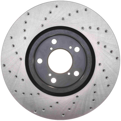 StopTech Sport Cryo Cross Drilled Brake Rotor; Front Left