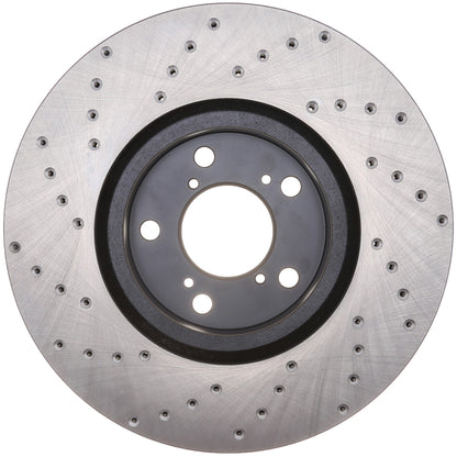 StopTech Sport Cryo Cross Drilled Brake Rotor; Front Left