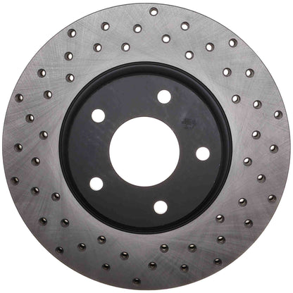 StopTech Sport Cryo Cross Drilled Brake Rotor; Front Right