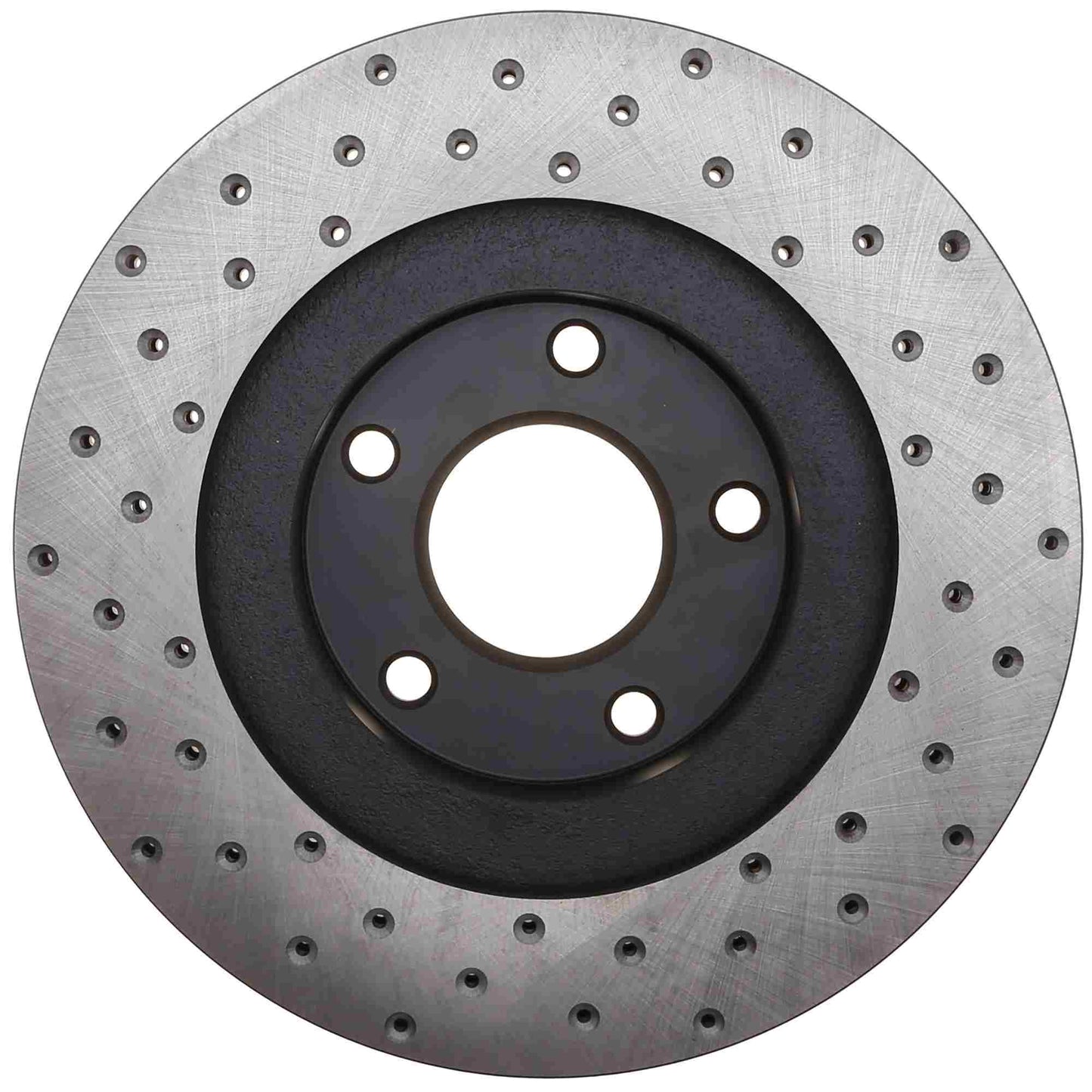 StopTech Sport Cross Drilled Brake Rotor; Front Left