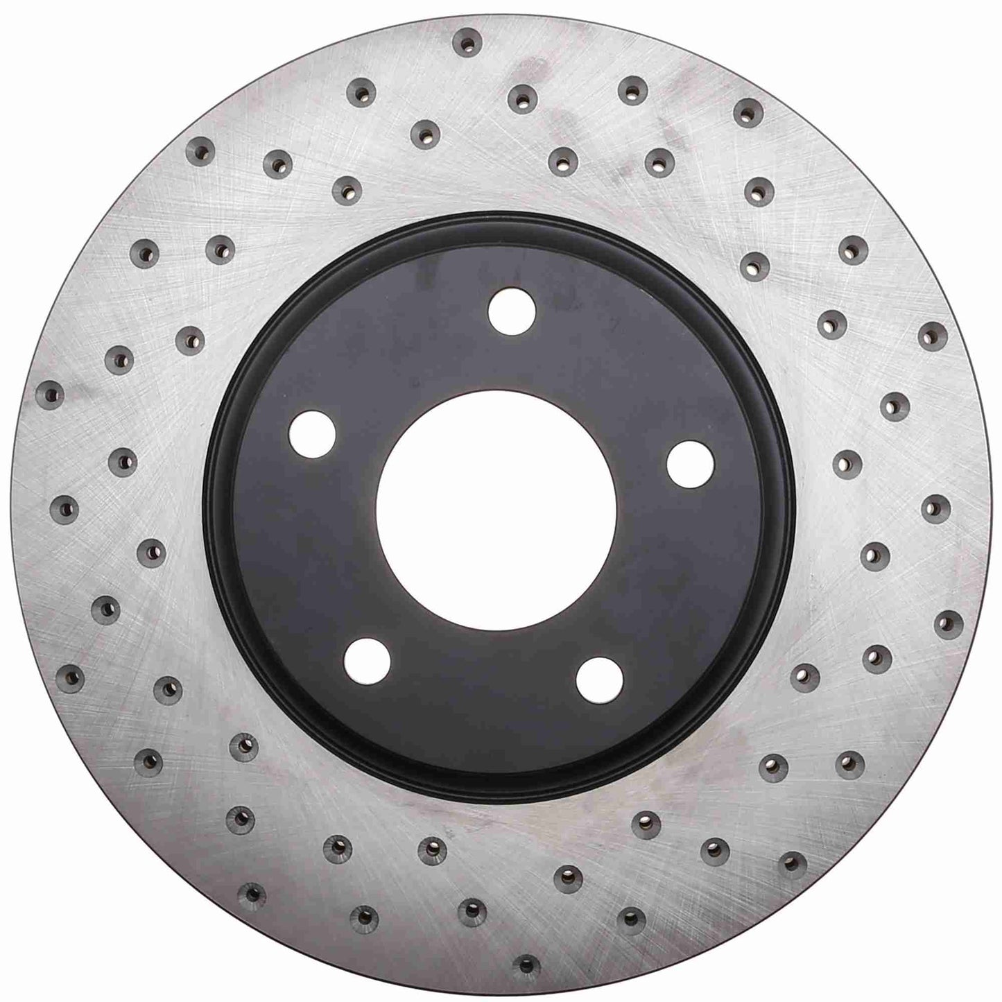 StopTech Sport Cross Drilled Brake Rotor; Front Left