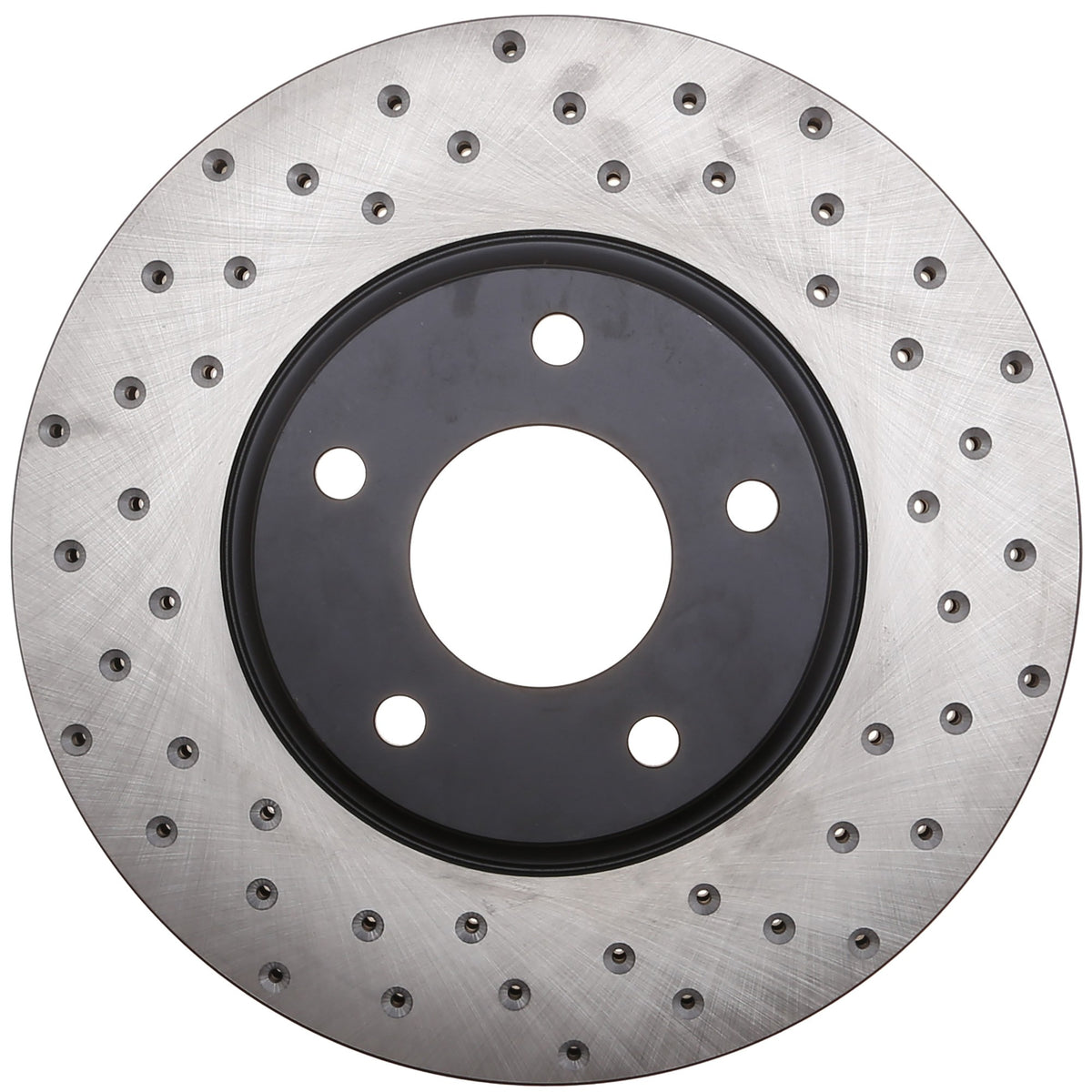 StopTech Sport Cross Drilled Brake Rotor; Front Left