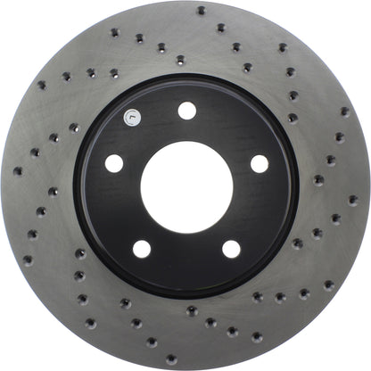 StopTech Sport Cryo Cross Drilled Brake Rotor; Front Left