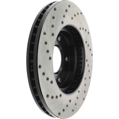 StopTech Sport Cryo Cross Drilled Brake Rotor; Front Left
