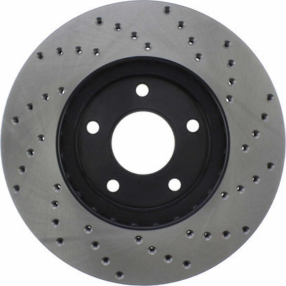 StopTech Sport Cryo Cross Drilled Brake Rotor; Front Right