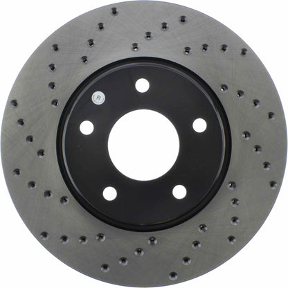 StopTech Sport Cryo Cross Drilled Brake Rotor; Front Right