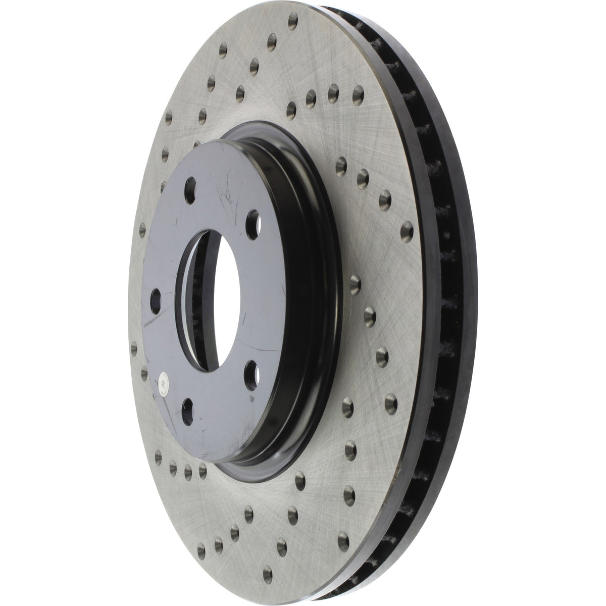 StopTech Sport Cross Drilled Brake Rotor; Front Right