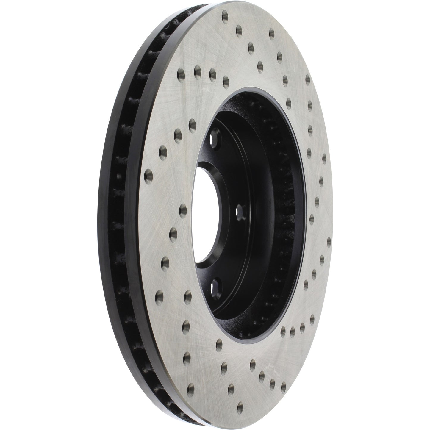 StopTech Sport Cross Drilled Brake Rotor; Front Right