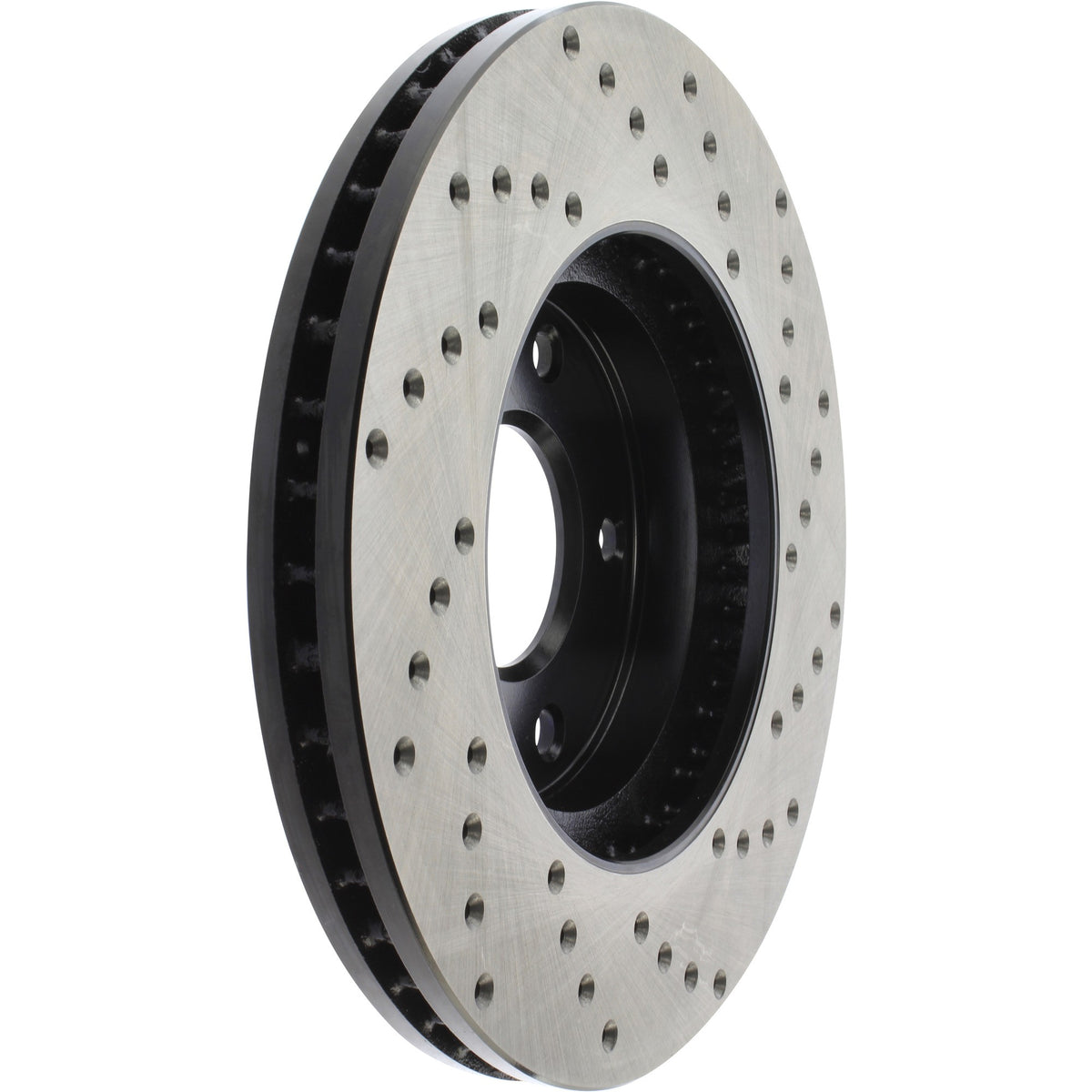StopTech Sport Cross Drilled Brake Rotor; Front Right