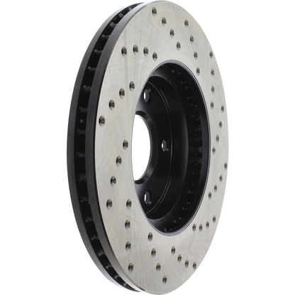 StopTech Sport Cross Drilled Brake Rotor; Front Right