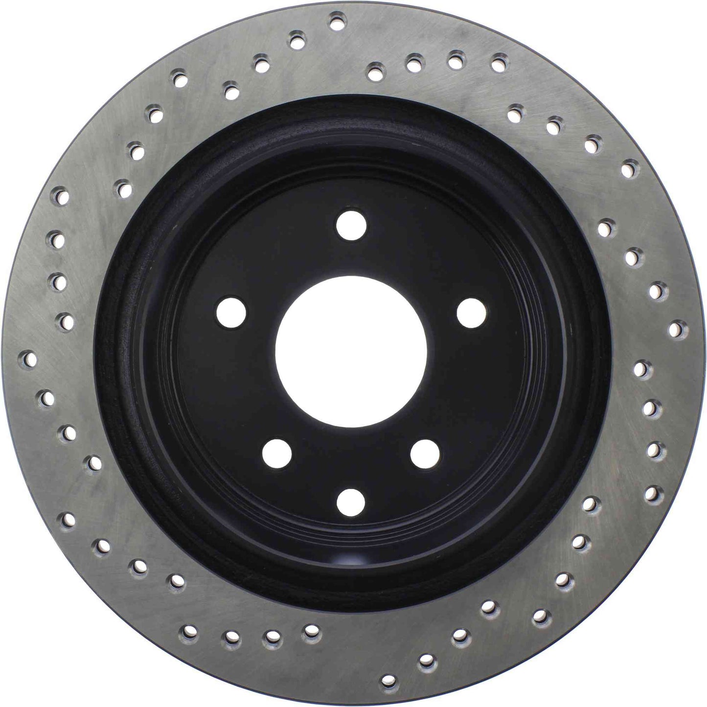 StopTech Sport Cross Drilled Brake Rotor; Rear Left