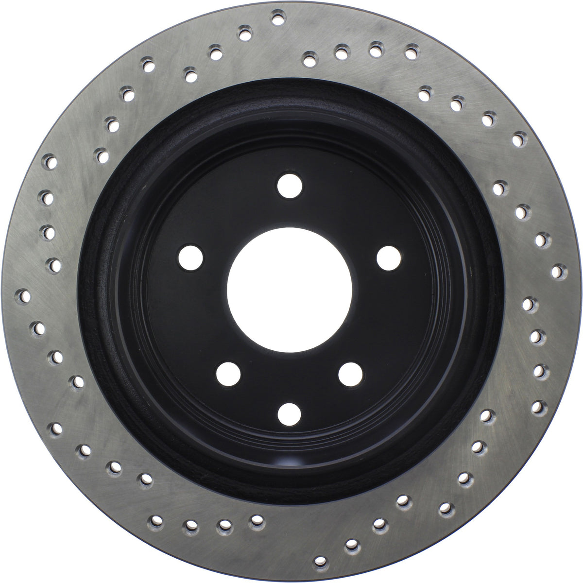 StopTech Sport Cross Drilled Brake Rotor; Rear Left